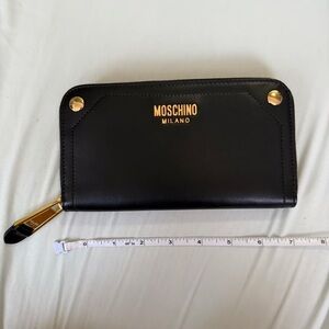Moschino Black and Gold Clutch